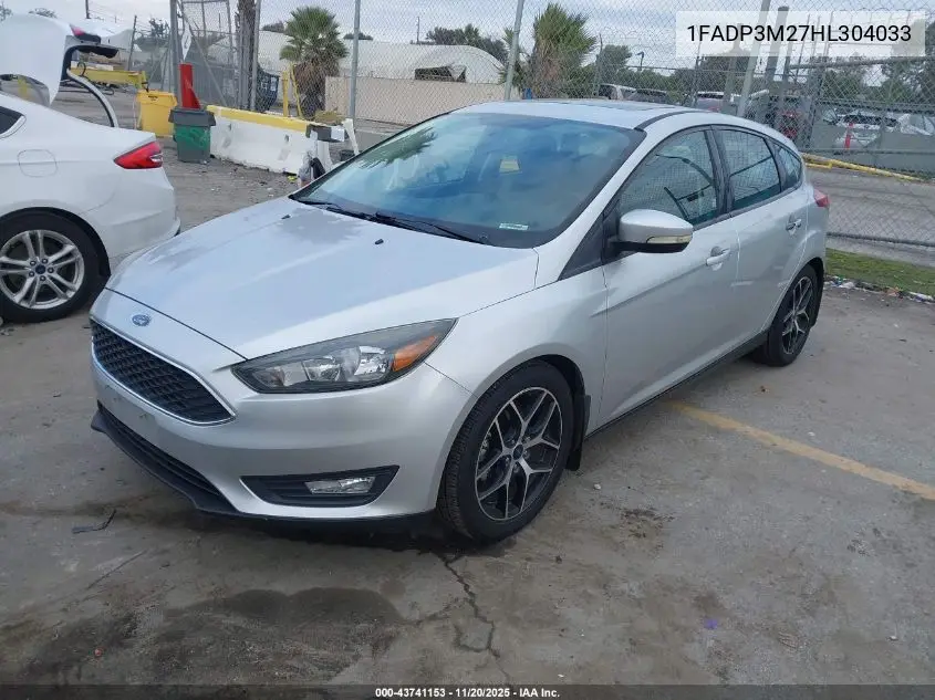 1FADP3M27HL304033 2017 Ford Focus Sel