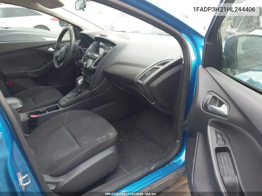 1FADP3H21HL244406 2017 Ford Focus Sel