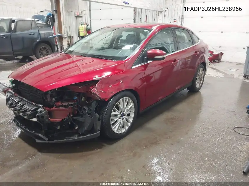 1FADP3J26HL238966 2017 Ford Focus Titanium