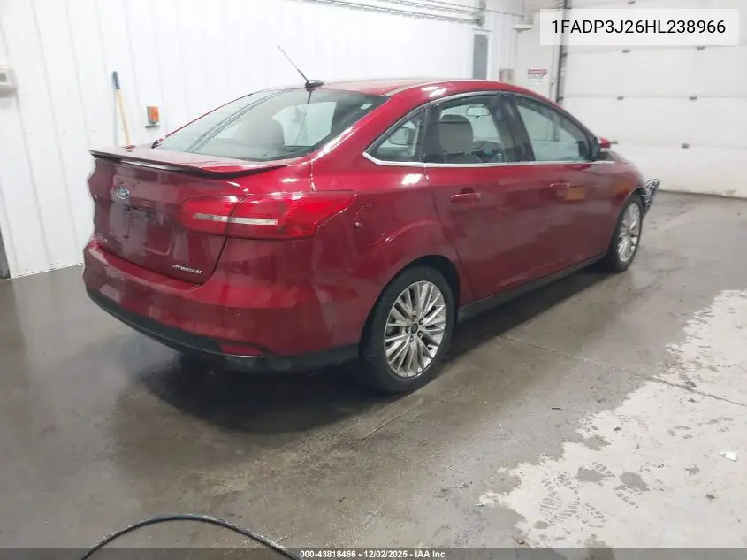 1FADP3J26HL238966 2017 Ford Focus Titanium