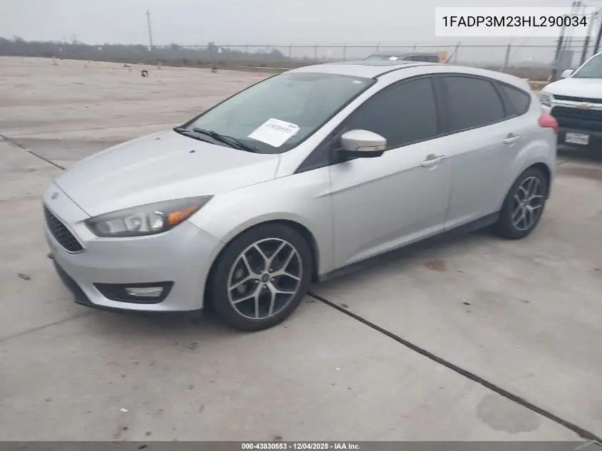 1FADP3M23HL290034 2017 Ford Focus Sel