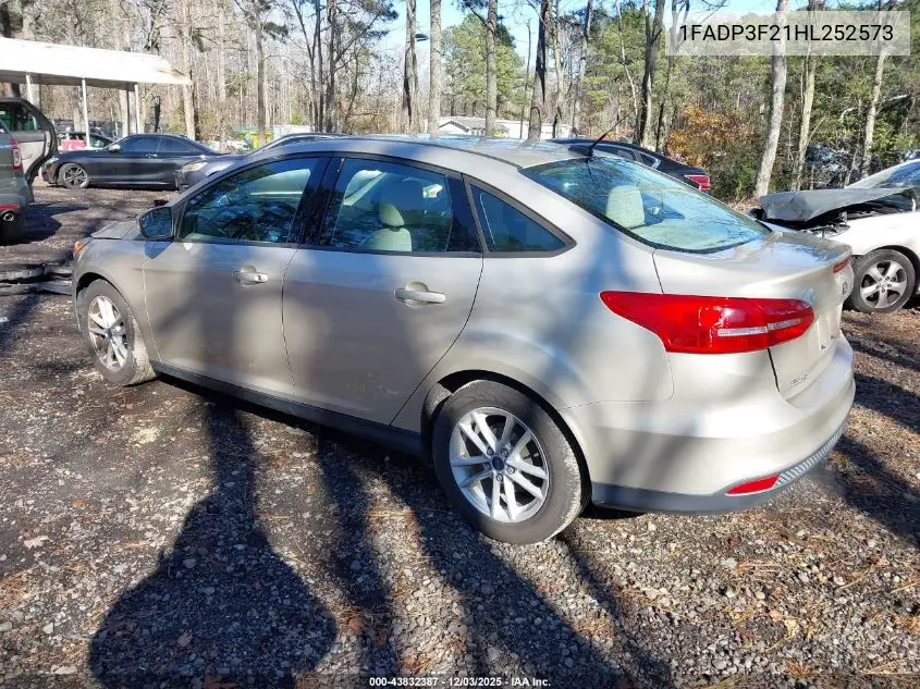 1FADP3F21HL252573 2017 Ford Focus Se