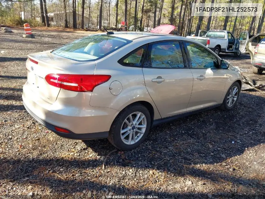 1FADP3F21HL252573 2017 Ford Focus Se