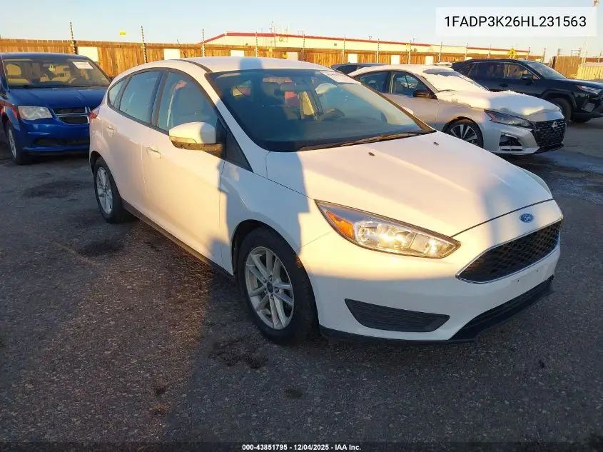 1FADP3K26HL231563 2017 Ford Focus Se