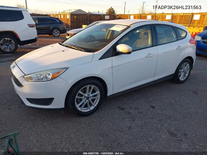 1FADP3K26HL231563 2017 Ford Focus Se