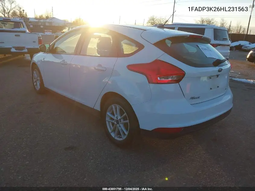 1FADP3K26HL231563 2017 Ford Focus Se