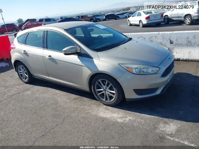1FADP3K2XHL224079 2017 Ford Focus Se
