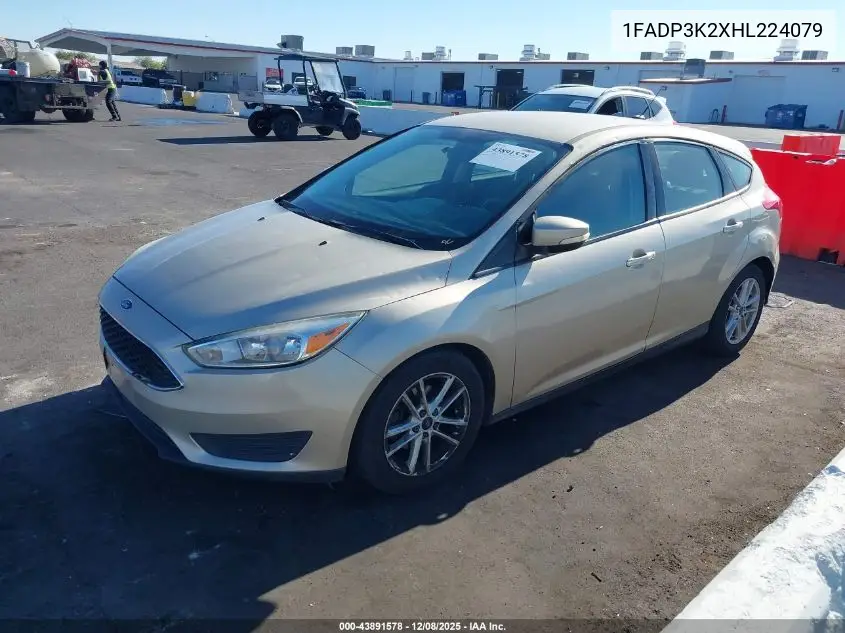 1FADP3K2XHL224079 2017 Ford Focus Se