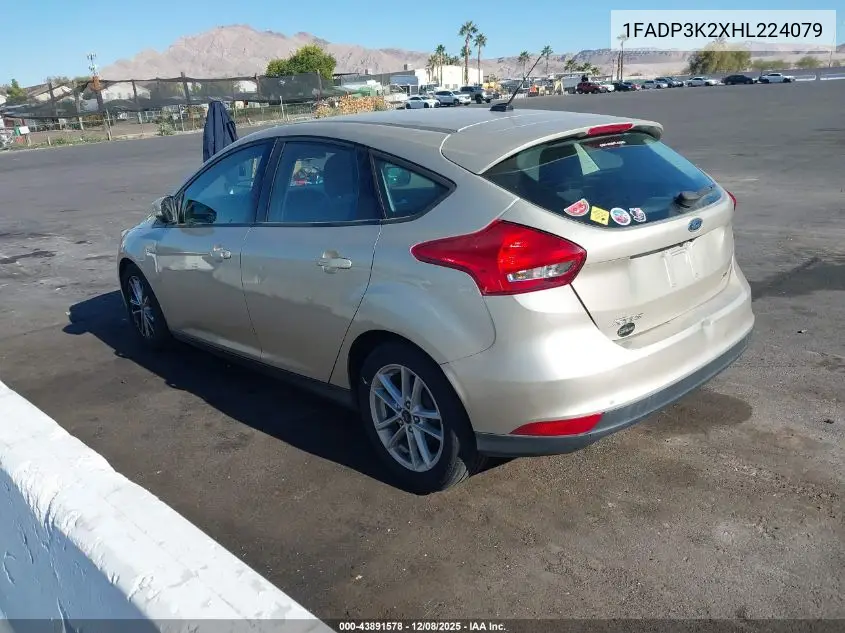 1FADP3K2XHL224079 2017 Ford Focus Se