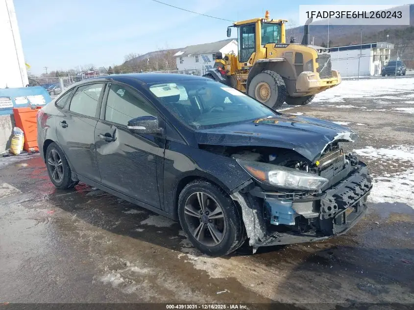 1FADP3FE6HL260243 2017 Ford Focus Se