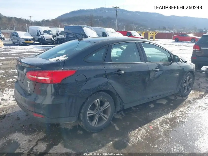 1FADP3FE6HL260243 2017 Ford Focus Se