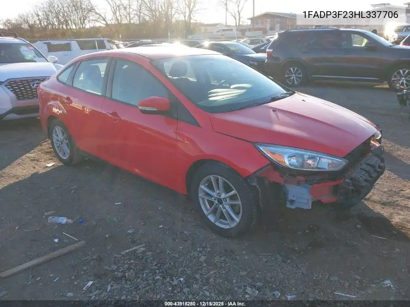 1FADP3F23HL337706 2017 Ford Focus Se