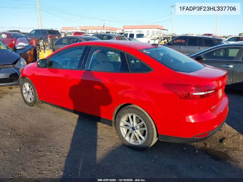 1FADP3F23HL337706 2017 Ford Focus Se