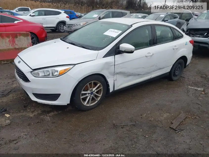 1FADP3F29HL209325 2017 Ford Focus Se