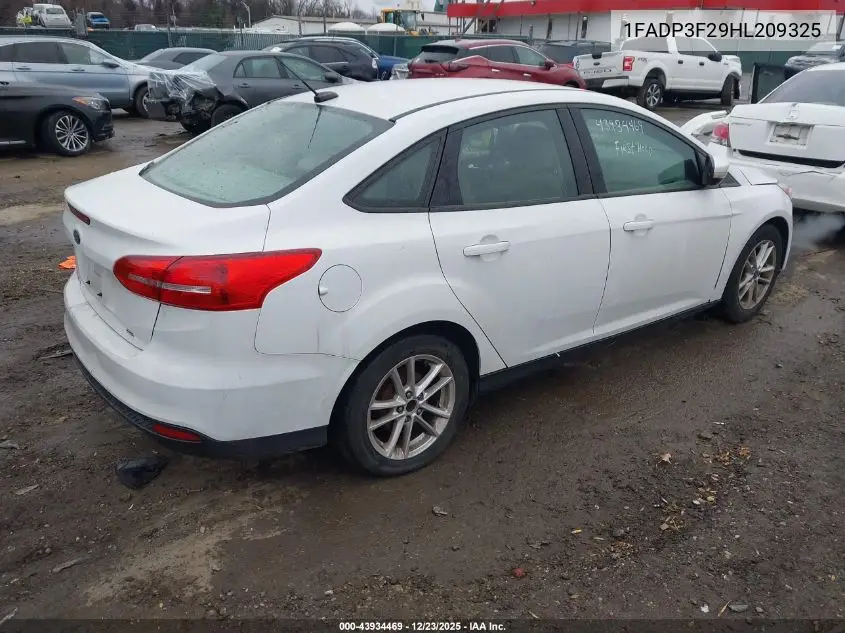 1FADP3F29HL209325 2017 Ford Focus Se
