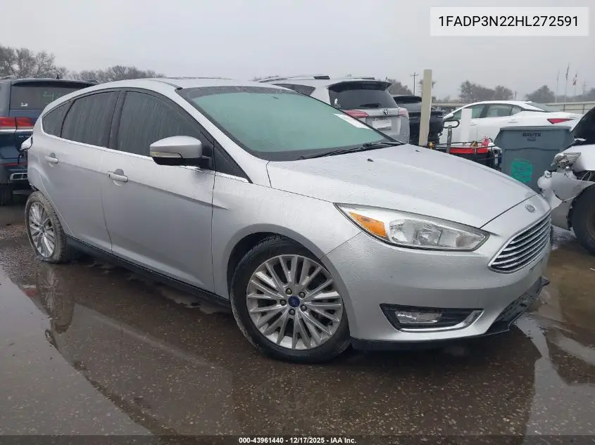 1FADP3N22HL272591 2017 Ford Focus Titanium