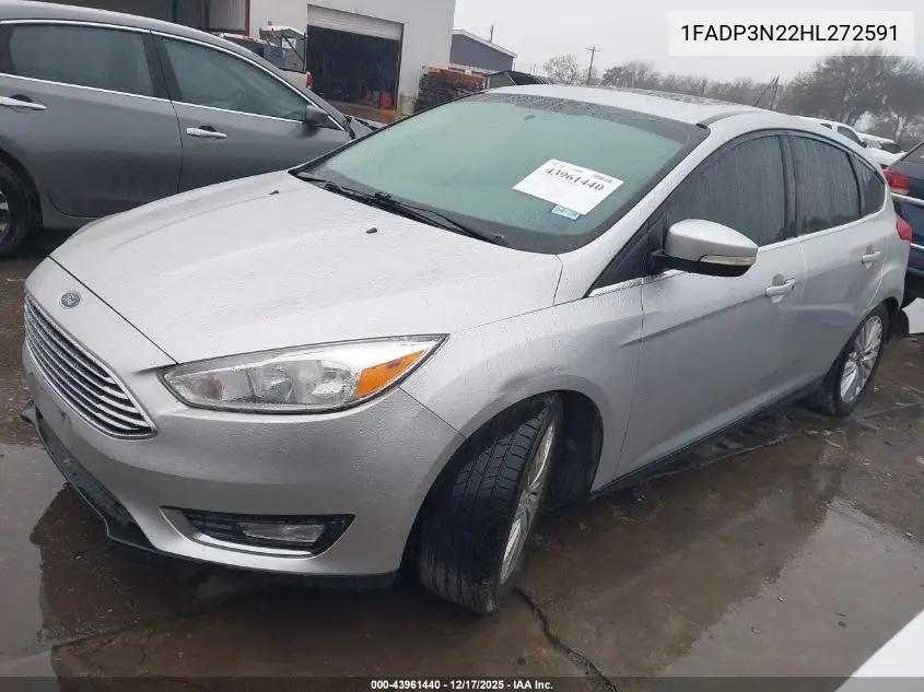1FADP3N22HL272591 2017 Ford Focus Titanium