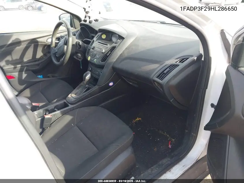 1FADP3F29HL286650 2017 Ford Focus Se