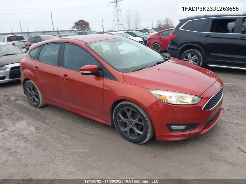 1FADP3K23JL263666 2018 Ford Focus Se