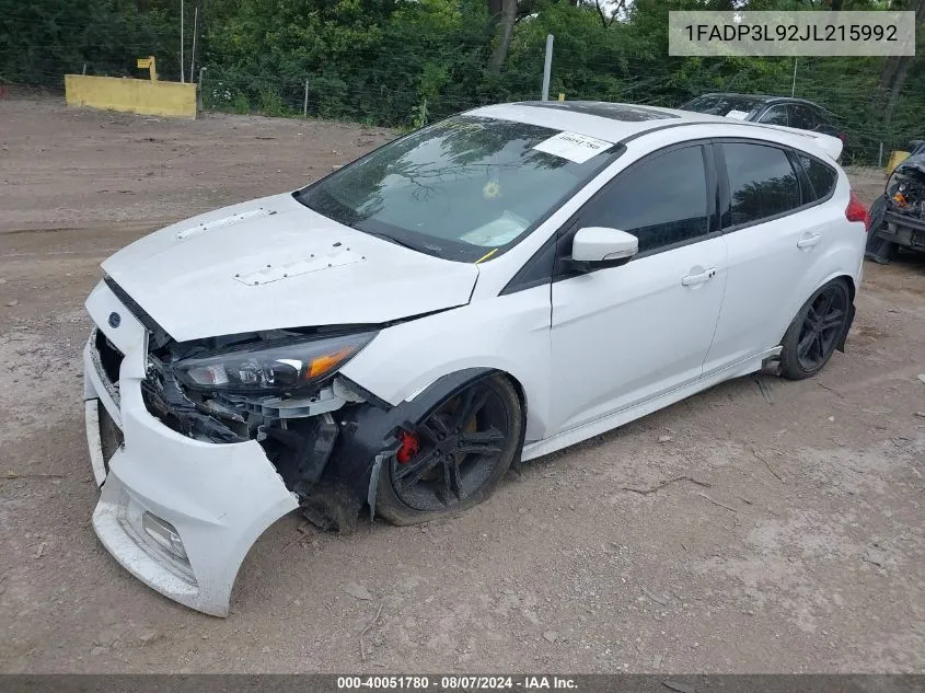 1FADP3L92JL215992 2018 Ford Focus St