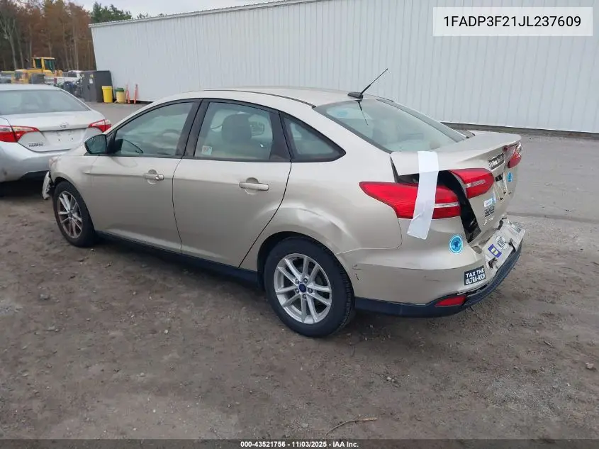 1FADP3F21JL237609 2018 Ford Focus Se