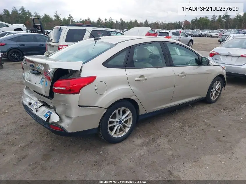 1FADP3F21JL237609 2018 Ford Focus Se