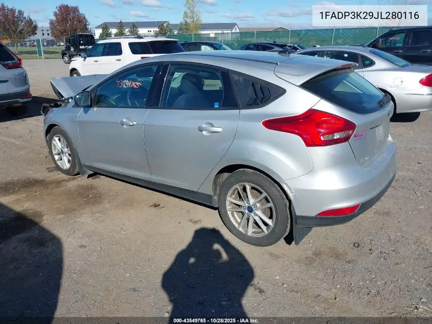 1FADP3K29JL280116 2018 Ford Focus Se