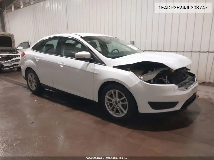 1FADP3F24JL303747 2018 Ford Focus Se