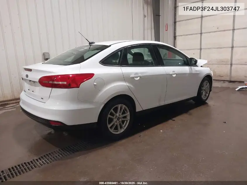 1FADP3F24JL303747 2018 Ford Focus Se