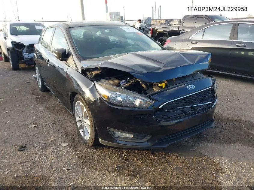 1FADP3M24JL229958 2018 Ford Focus Sel