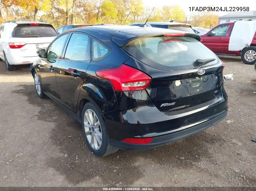 1FADP3M24JL229958 2018 Ford Focus Sel