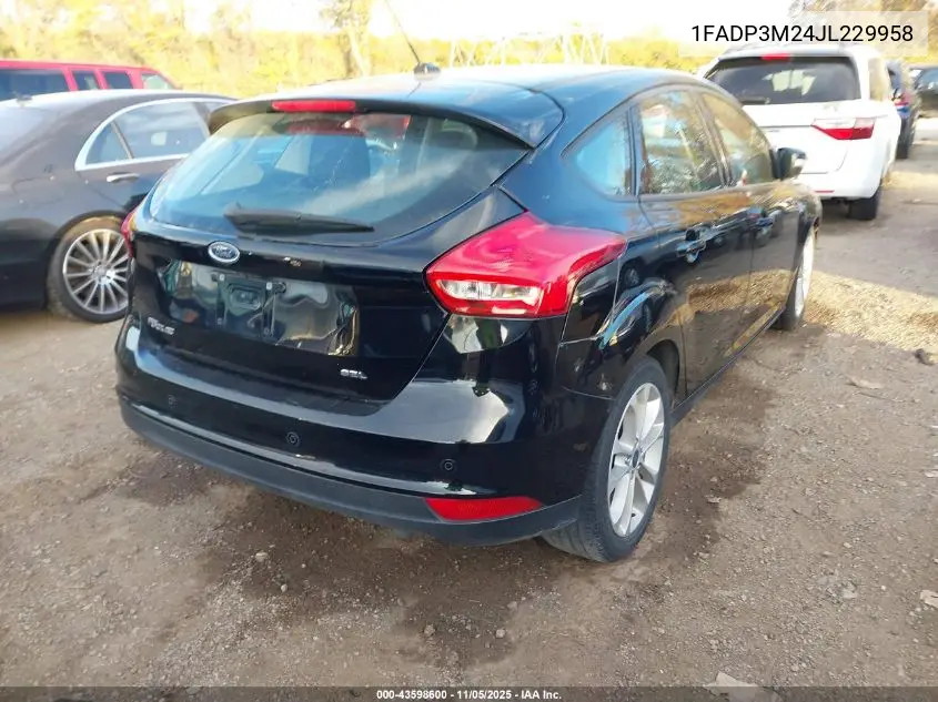 1FADP3M24JL229958 2018 Ford Focus Sel