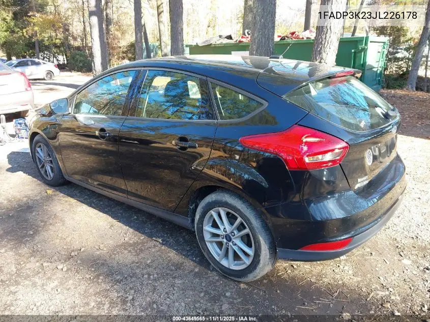 1FADP3K23JL226178 2018 Ford Focus Se