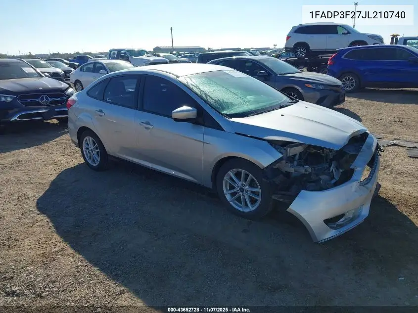 1FADP3F27JL210740 2018 Ford Focus Se