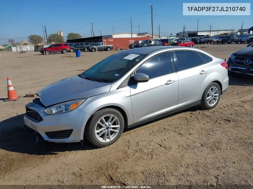 1FADP3F27JL210740 2018 Ford Focus Se