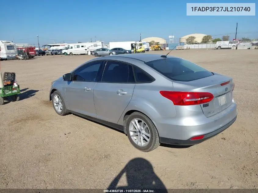 1FADP3F27JL210740 2018 Ford Focus Se