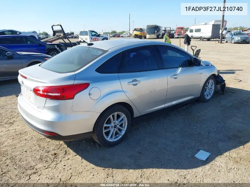1FADP3F27JL210740 2018 Ford Focus Se