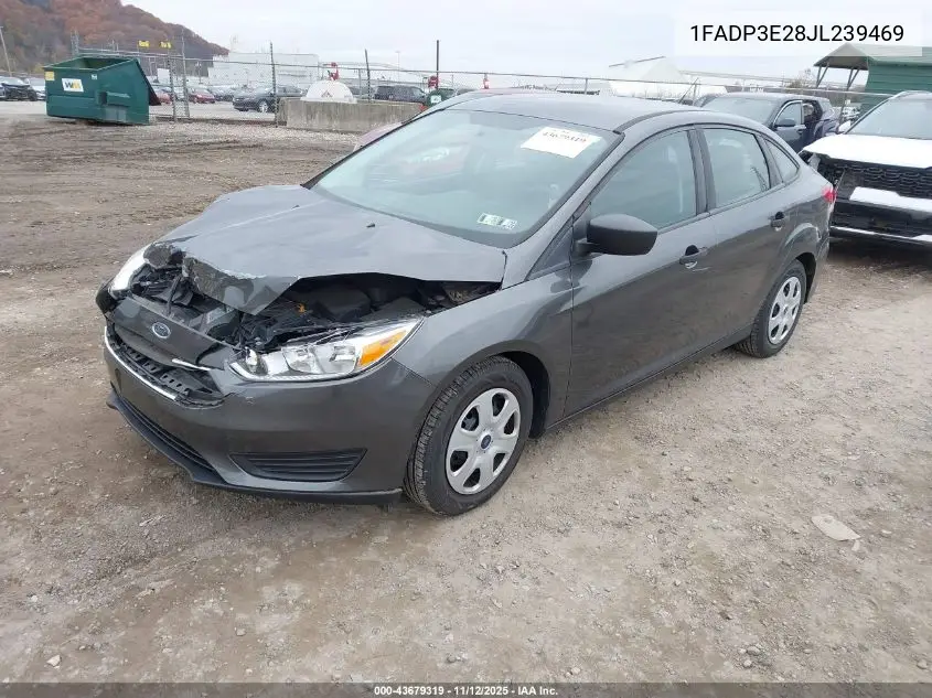 1FADP3E28JL239469 2018 Ford Focus S
