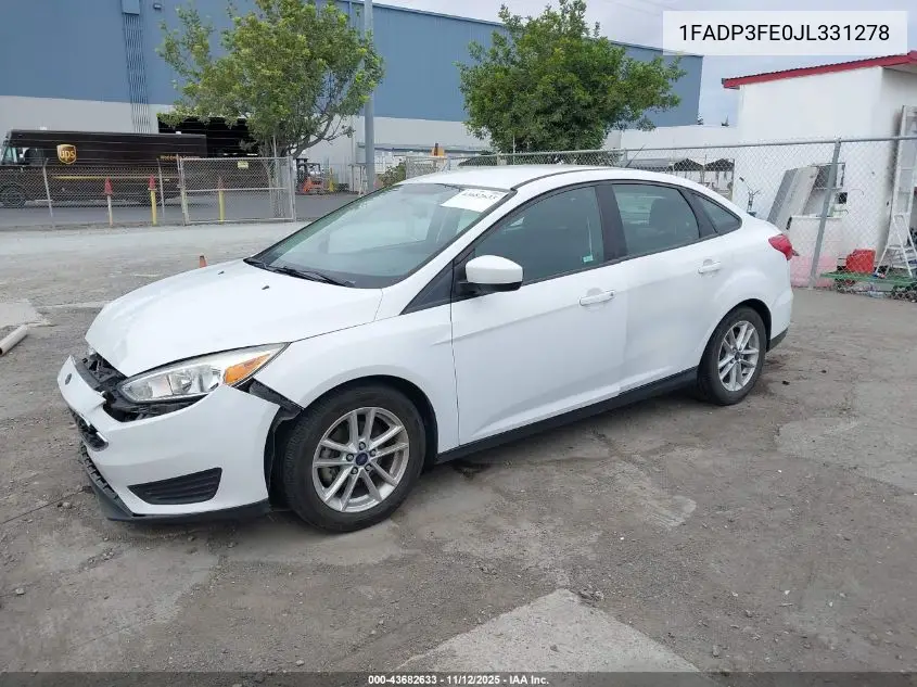 1FADP3FE0JL331278 2018 Ford Focus Se