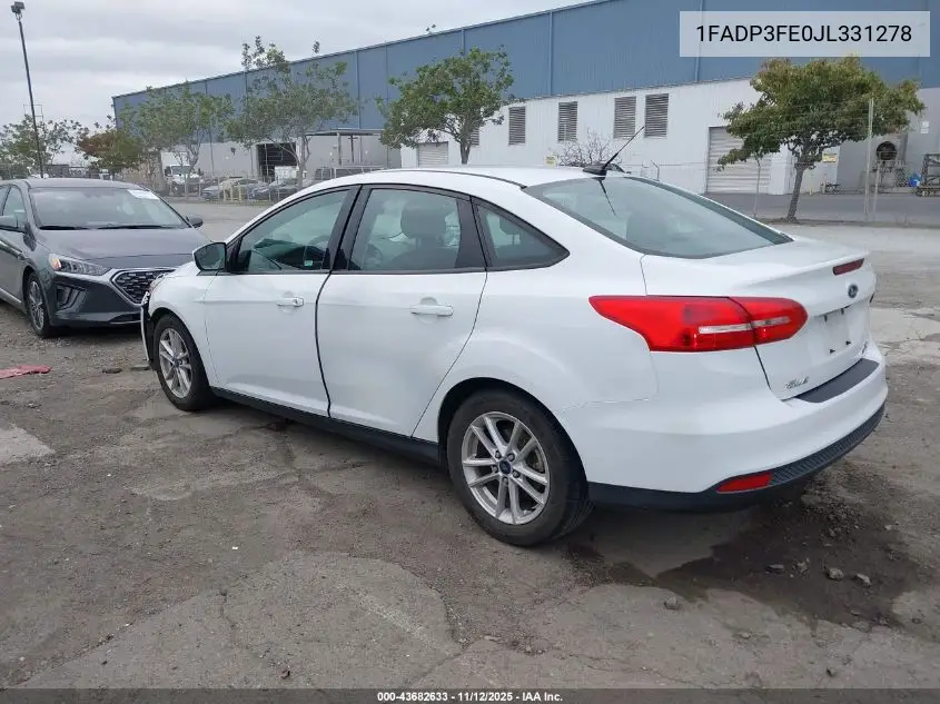 1FADP3FE0JL331278 2018 Ford Focus Se