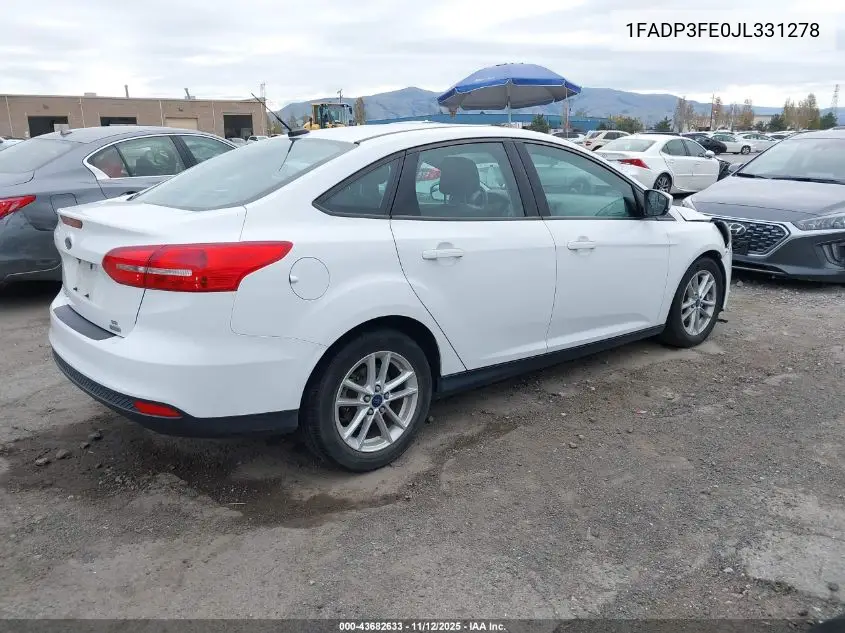 1FADP3FE0JL331278 2018 Ford Focus Se