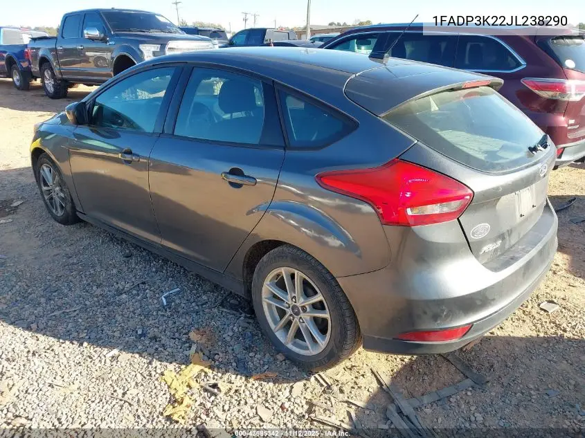 1FADP3K22JL238290 2018 Ford Focus Se