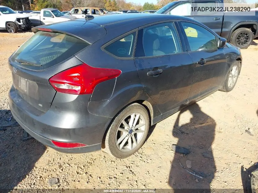 1FADP3K22JL238290 2018 Ford Focus Se