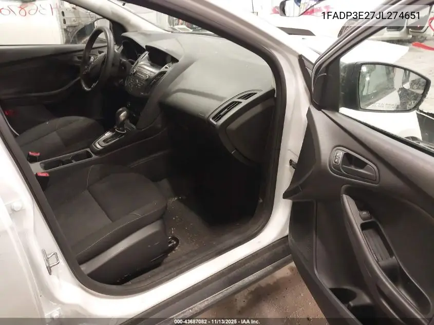 1FADP3E27JL274651 2018 Ford Focus S