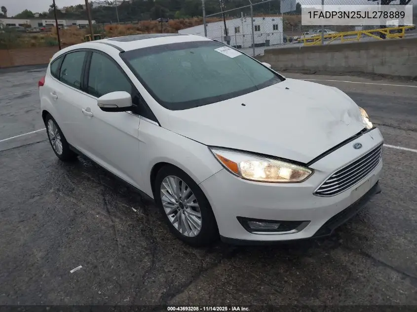 1FADP3N25JL278889 2018 Ford Focus Titanium