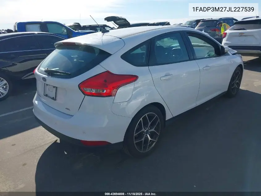 1FADP3M27JL227539 2018 Ford Focus Sel