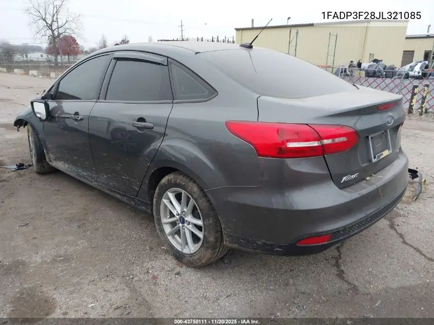 1FADP3F28JL321085 2018 Ford Focus Se