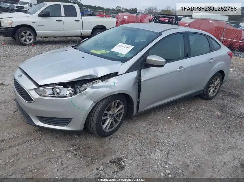 1FADP3F23JL252788 2018 Ford Focus Se