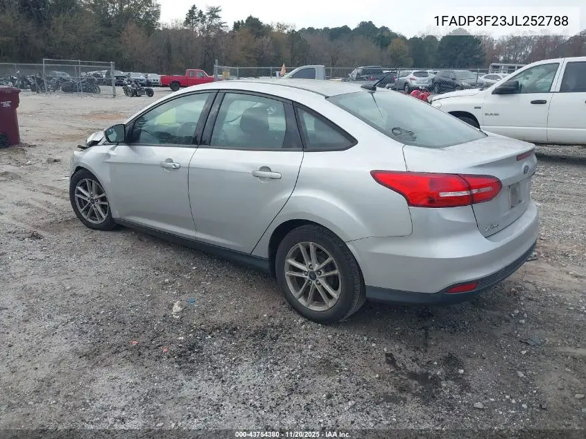 1FADP3F23JL252788 2018 Ford Focus Se