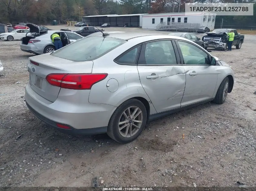 1FADP3F23JL252788 2018 Ford Focus Se